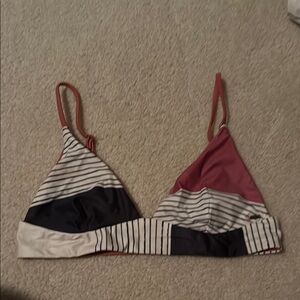 Rip Curl Pink and Black Bikini Swimwear